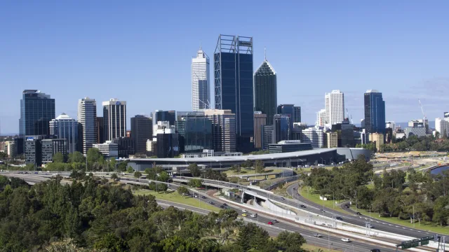 Perth — hub principal ville